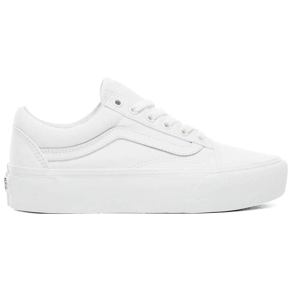 Vans Old Skool Platform True White Men's 10, Women's 11.5