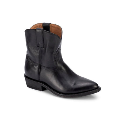 Frye Billy Short Women's Leather Western Boot - Classic Cowgirl Style, Durable Craftsmanship, Comfortable Fit, Black - Pallio - 7M