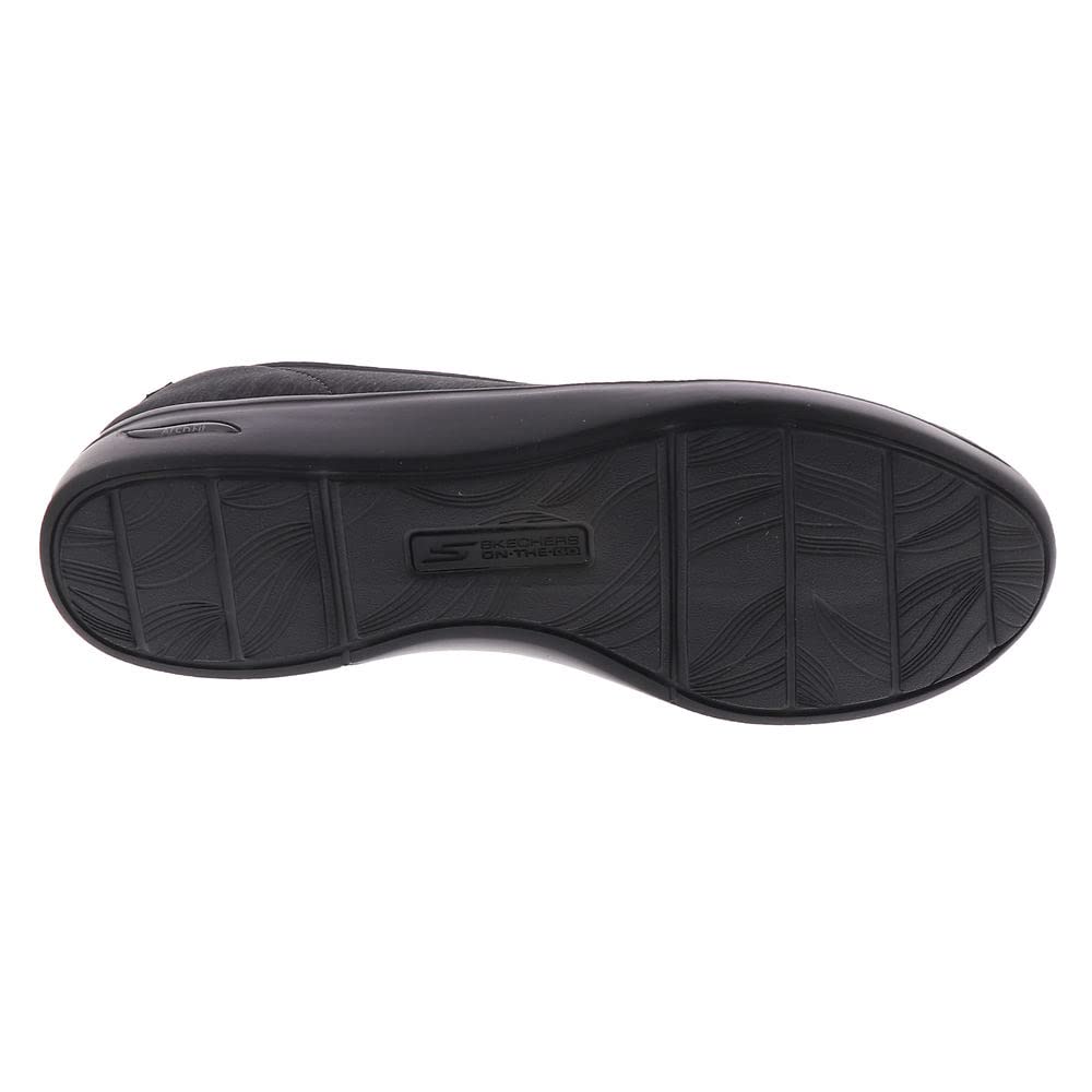Skechers womens Arch Fit Uplift - Perceived Loafer Flat, Black, 11 US