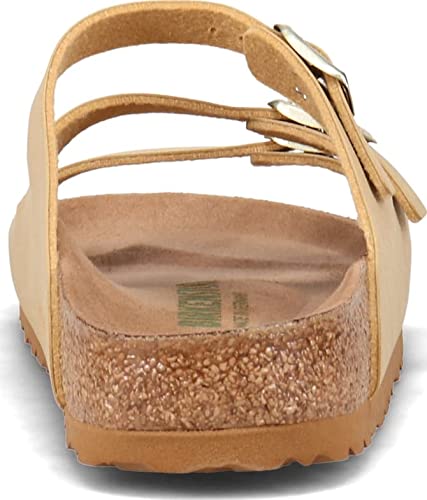 Birkenstock Florida Fresh Vegan Birkibuc Latte Cream Sandals