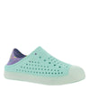 Skechers Girl's Foamies Guzman Flash - Fancy Free Water Shoe, Turquoise/Lavender, 2 Little Kid