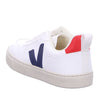 Veja Small V-10 Laces (Little Kid/Big Kid) White/Cobalt/Pekin Unisex EU 32 (US 1 Little Kid) M