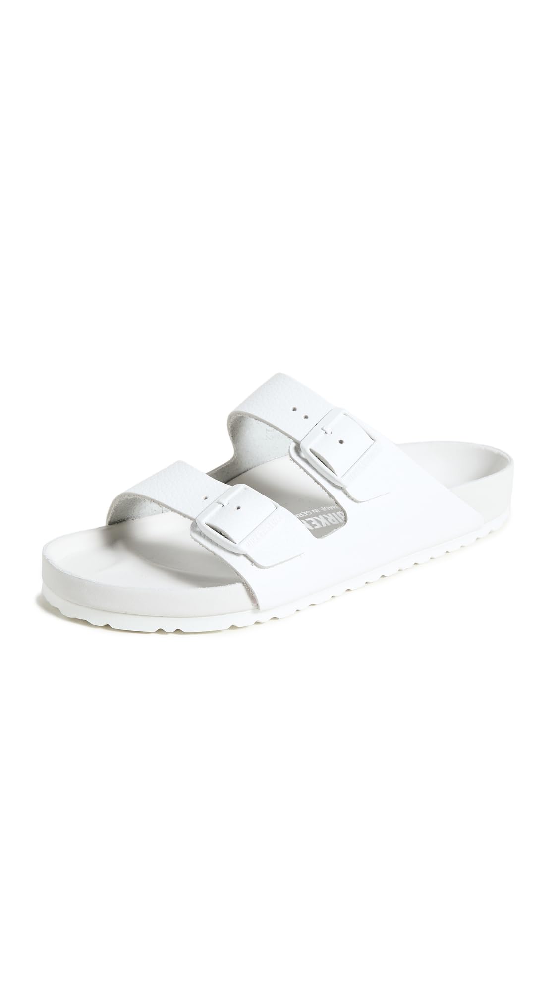 Birkenstock Men's BIRK-051131 Arizona Leather Sandals, White, 37