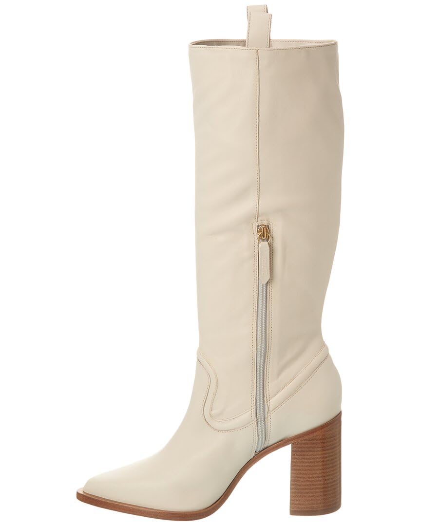 Schutz Women's Trisha Up Fashion Boot, Cold Cream, 8