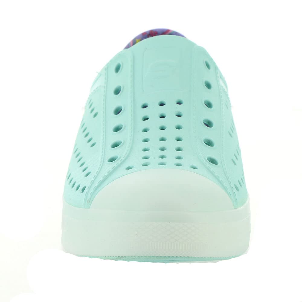 Skechers Girl's Foamies Guzman Flash - Fancy Free Water Shoe, Turquoise/Lavender, 2 Little Kid