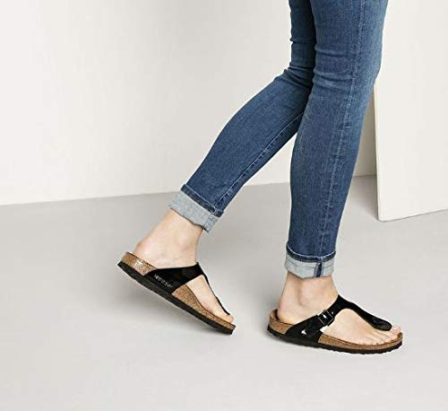 Birkenstock Girls Flip Flop Sandals, Black, 4.5 Big Kid