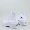 Converse Chuck Taylor All Star Lugged Leather Hi Womens Shoes Size 9, Color: White/Black