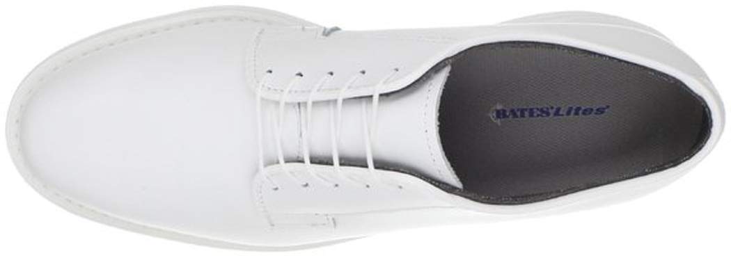 Bates Lites White Leather Oxford Men White