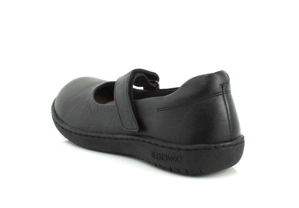 Birkenstock Womens Lora Black Leather Flat - 40 REG