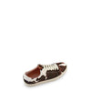 Frye Ivy Low Lace Sneakers for Women Crafted from Soft, Vintage Italian Leather with Removable Molded Footbed, Leather Lining, and Contrast White Rubber Outsoles, Black/Brown - 5.5M