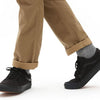 Grade School Vans Old Skool Canvas Shoes - Black/ White