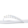 Stuart Weitzman Goldie Jelly Flip-Flop White 11 B