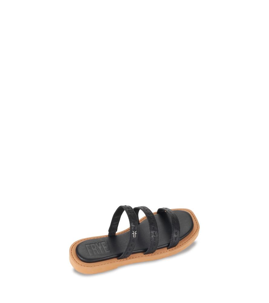 Frye Women's Faye Strappy Slide, Black - 7.5M