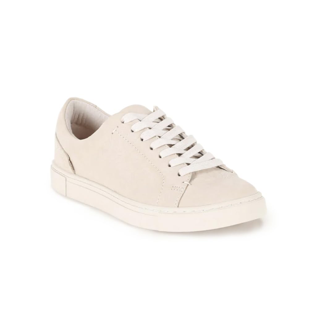 Frye Ivy Low Lace Sneakers for Women Crafted from Soft, Vintage Italian Leather with Removable Molded Footbed, Leather Lining, and Contrast White Rubber Outsoles, Ivory - 11M