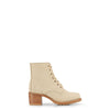 Frye Sabrina 6G Lace Up Women's Ankle & Bootie Boots - Premium Leather, Stylish and Comfortable Footwear for Every Occasion, Ivory - 8.5