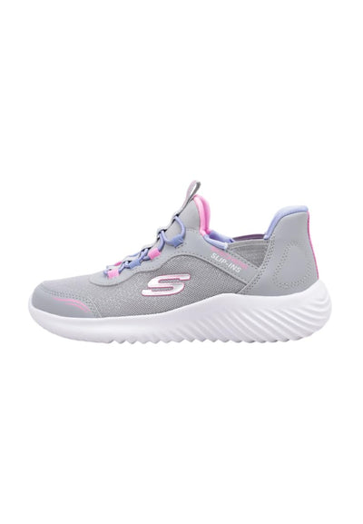 Skechers Kids Bounder - Simple Cute Sneaker, Gray, 5 Big Kid