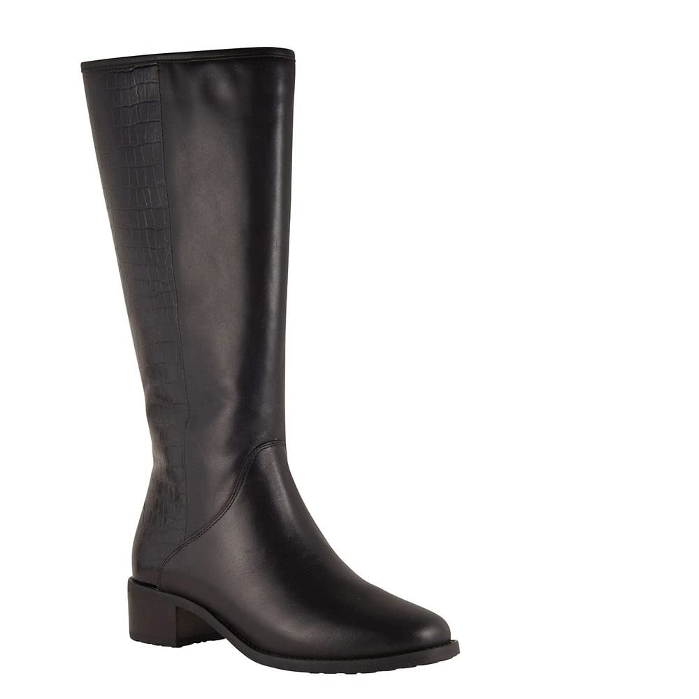 David Tate Superior Black Croc 7.5 W (D)