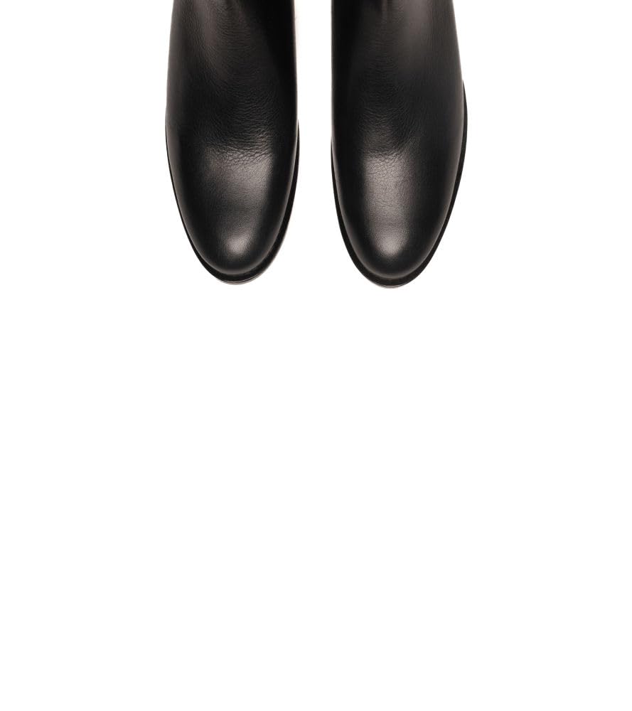 Frye Carly Zip Chelsea Women's Boot - Premium Leather Ankle Boots with Side Zipper, Comfortable & Stylish Everyday Footwear, Black - Surfer - 9M