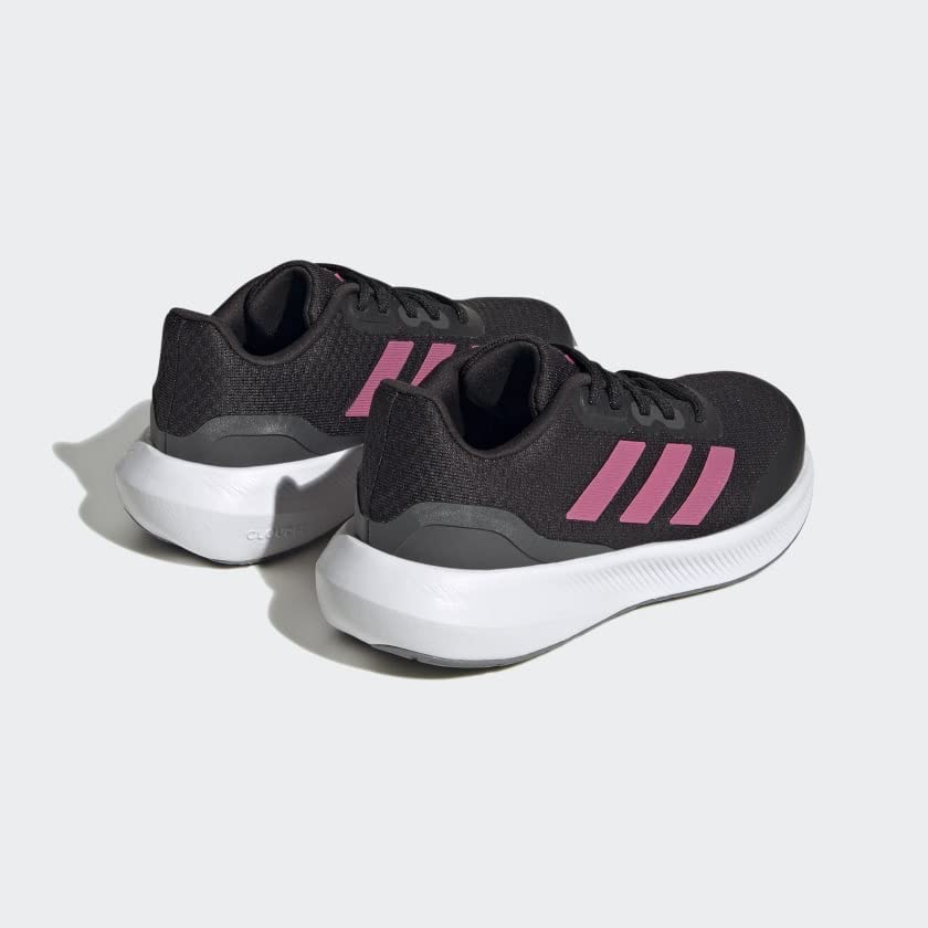 adidas Falcon 3 Sport Lace Shoes Kids', Black, Size 13.5K