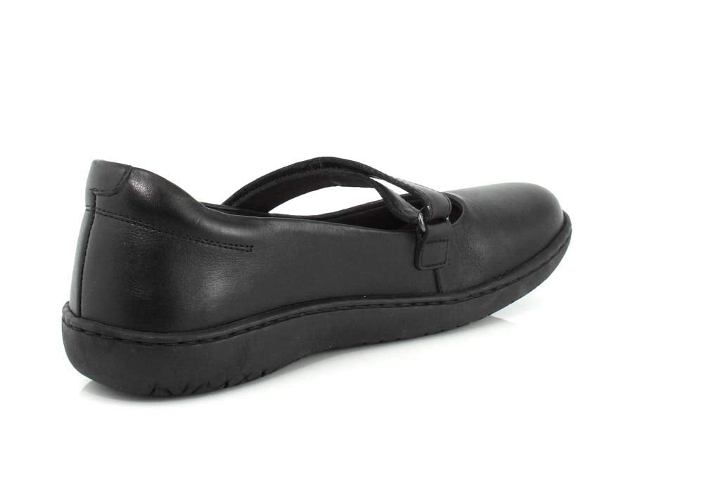 Birkenstock Womens Lora Black Leather Flat - 40 REG