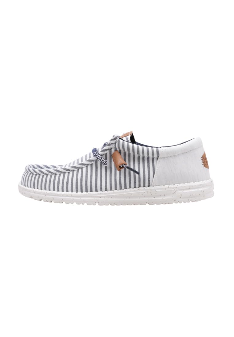 HEYDUDE Men's Wally Funk Nu Prep Princess Blue/Wood Ash 11 Medium