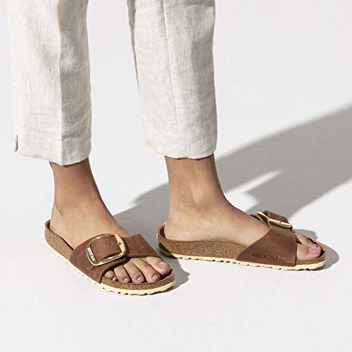 Birkenstock Madrid Big Buckle, Women’s Mules, Brown (Cognac), 4.5 UK (37 EU)