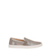 Frye Ivy Slip-On Shoes for Women Featuring Soft Leather with Thick Rubber Outsole, Removable Molded Footbed, and Padded Collar and Vamp – ½” Heel Height, Pewter - 10M