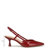 Nine West Women's Red Patent Pointy Toe Slingback Sandals 7.5