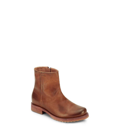 Frye Veronica Inside Zip Booties for Women Made from Premium Leather with Leather Lining, Goodyear Welt Construction, and Leather with Rubber Sole – 6” Shaft Height, Bronze - 5.5 M