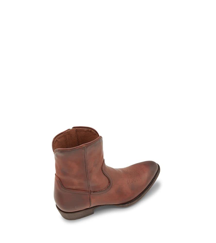 Frye Men's Austin Inside Zip Western Boot, Cognac - Renice Leather - 10M