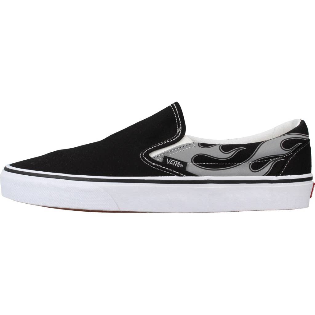 Vans Men's Classic Slip On, Reflective Flame/Black, Size 10.5