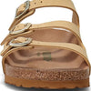 Birkenstock Florida Fresh Vegan Birkibuc Latte Cream Sandals
