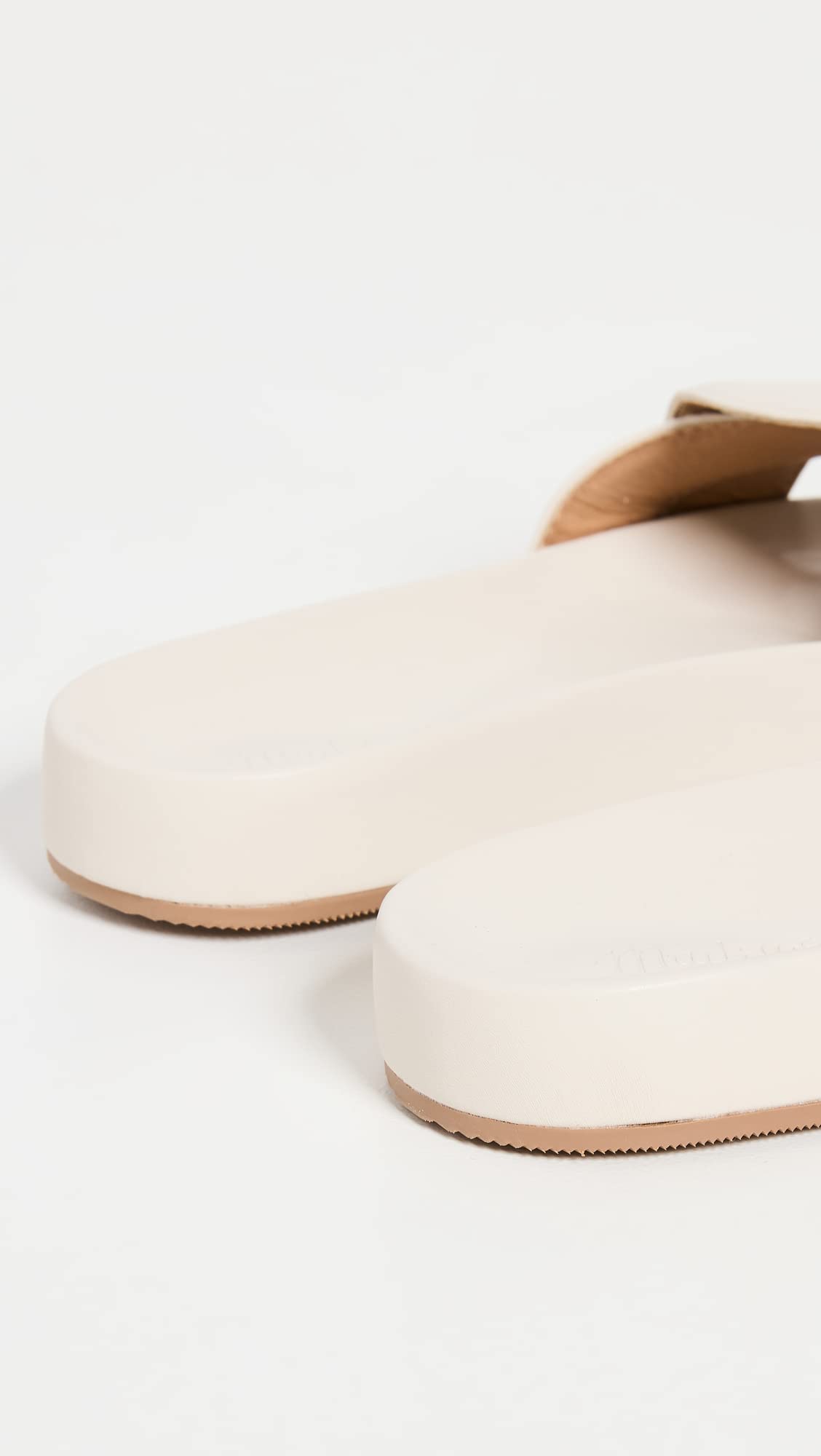 Madewell The Vegan Irina Slide Sandal Pale Oyster 9.5 M
