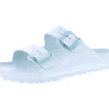 Birkenstock Women's Arizona Stealth Buckle EVA Sandals, Surf Green, 7-7.5 Narrow US
