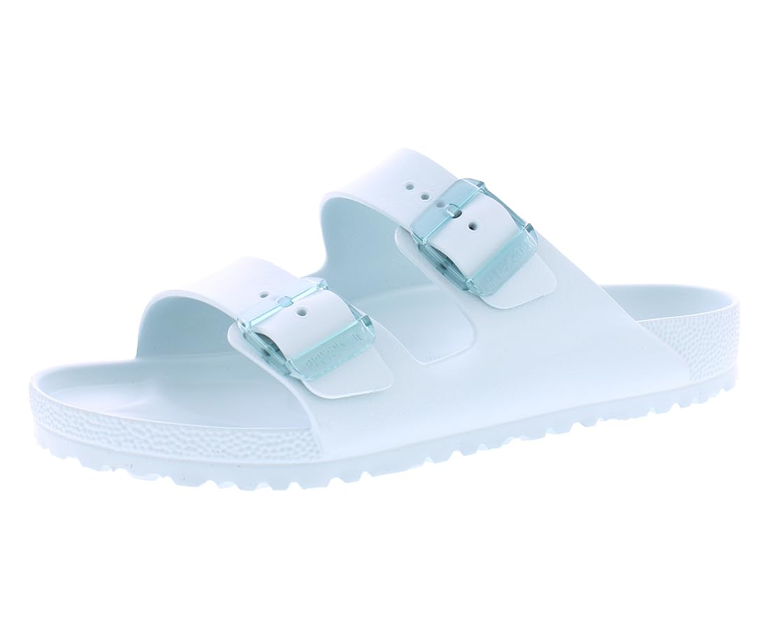 Birkenstock Women's Arizona Stealth Buckle EVA Sandals, Surf Green, 7-7.5 Narrow US