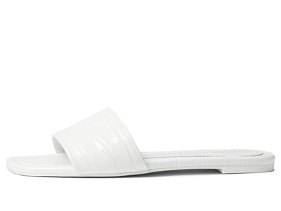Stuart Weitzman Summer Slide Sandal White 8.5 B