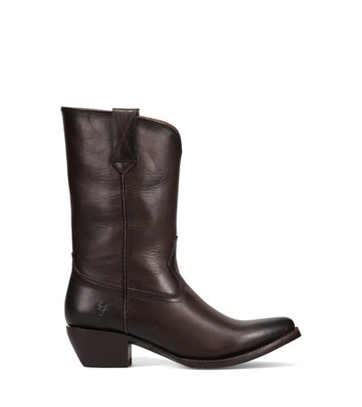 Frye Women's Sacha Mid Pull On Boot, Chocolate - Volterra Leather - 8.5M