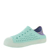 Skechers Girl's Foamies Guzman Flash - Fancy Free Water Shoe, Turquoise/Lavender, 2 Little Kid
