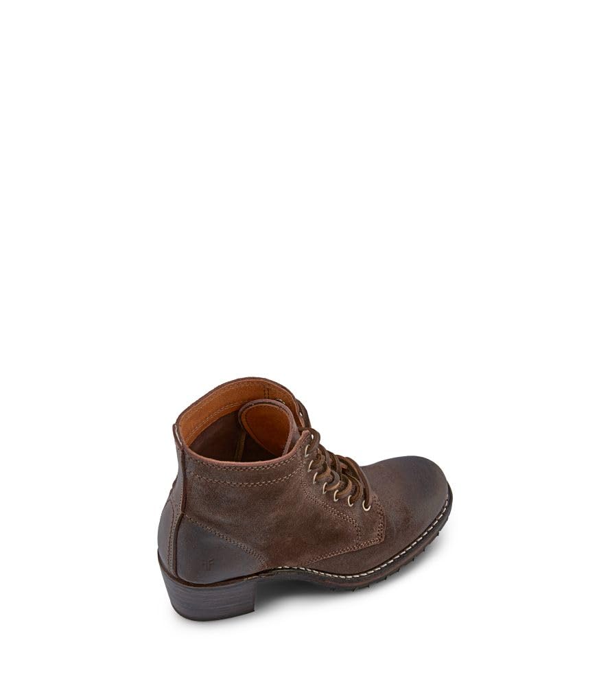 Frye Sabrina 6G Lace Up Women's Ankle & Bootie Boots - Premium Leather, Stylish and Comfortable Footwear for Every Occasion, Dark Brown - 9.5