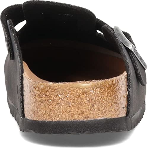 Birkenstock Boston Vegan Black Birkibuc R 42 R EU,9-9.5