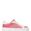 Michael Kors Romey Logo Jacquard Platform Sneaker Size 6.5 Light Berry