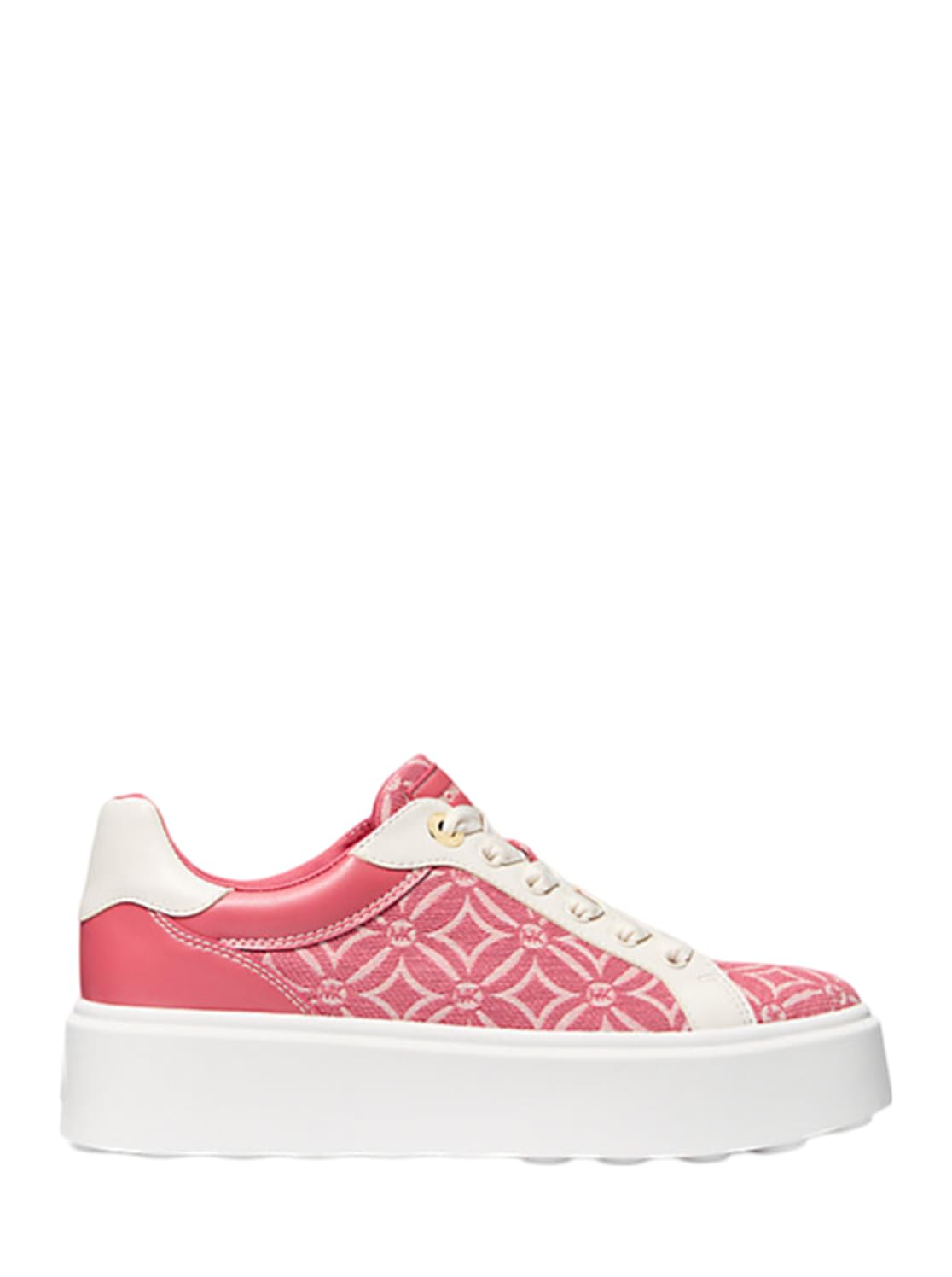 Michael Kors Romey Logo Jacquard Platform Sneaker Size 6.5 Light Berry