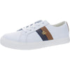 Lauren Ralph Lauren Womens Janson ll Leather Athletic and Training Shoes White