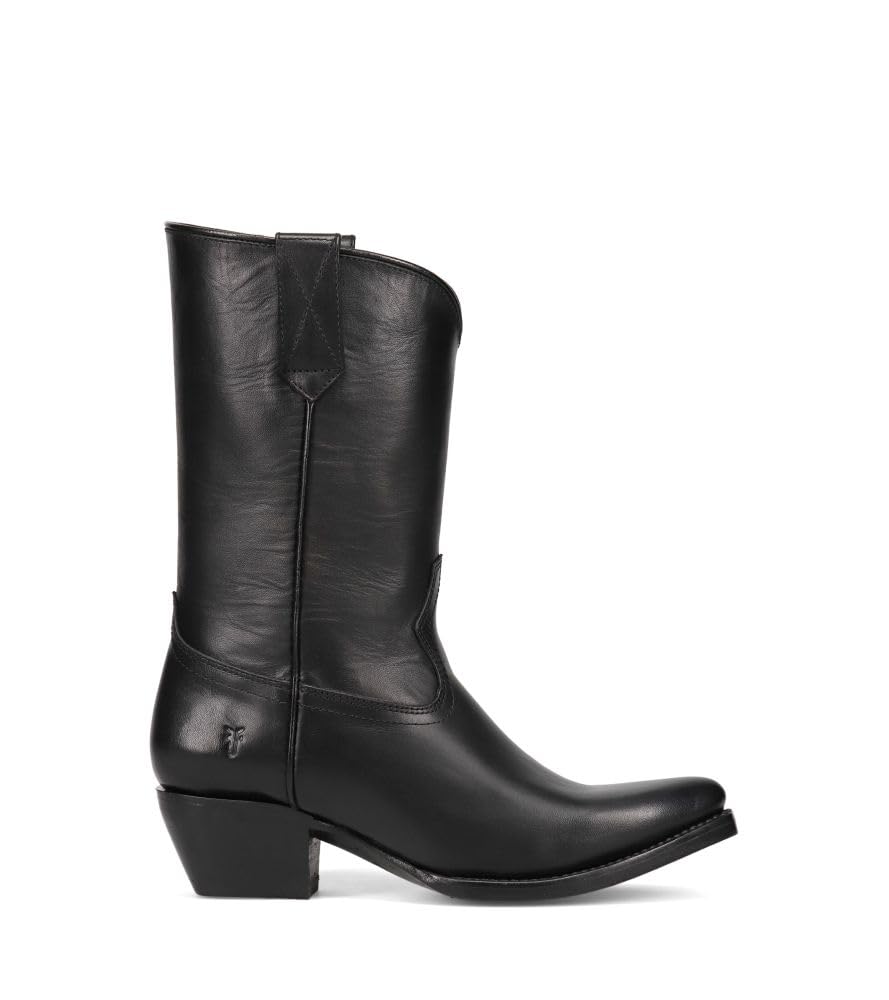 Frye Women's Sacha Mid Pull On Boot, Black - Volterra Leather - 8M