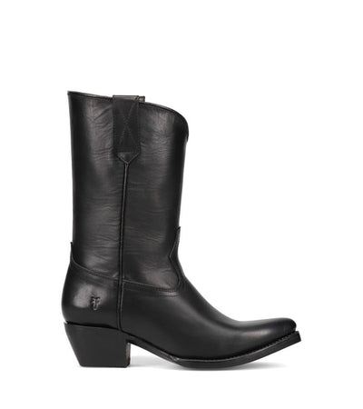Frye Women's Sacha Mid Pull On Boot, Black - Volterra Leather - 8M