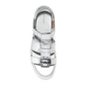 COLE HAAN WOMENS GRANDPRØ RALLY FISHERMAN SANDAL, SILVER SPECCHIO, 6-B US