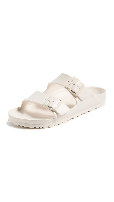 Birkenstock Women's Arizona EVA Sandals, Eggshell, Off White, 10-10.5 Medium US