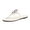 Tory Burch Women's Miller Soft Sandals, New Ivory, Off White, 9.5 Medium US