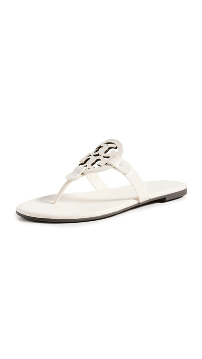 Tory Burch Women's Miller Soft Sandals, New Ivory, 8 Medium US