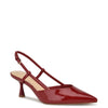 Nine West Women's Red Patent Pointy Toe Slingback Sandals 7.5